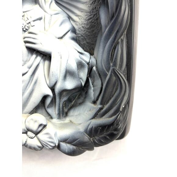 Vintage Sacred Heart Mary Chalkware By Creative Arts Inc USA 1960s Religious - Picture 12 of 16